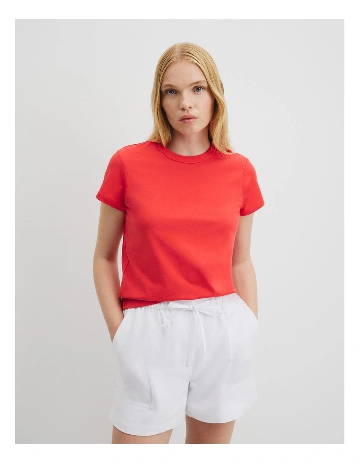 Australian Cotton Baby T-shirt in Vivid Red image 3