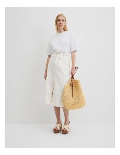 Australian Cotton Boxy T-shirt in White