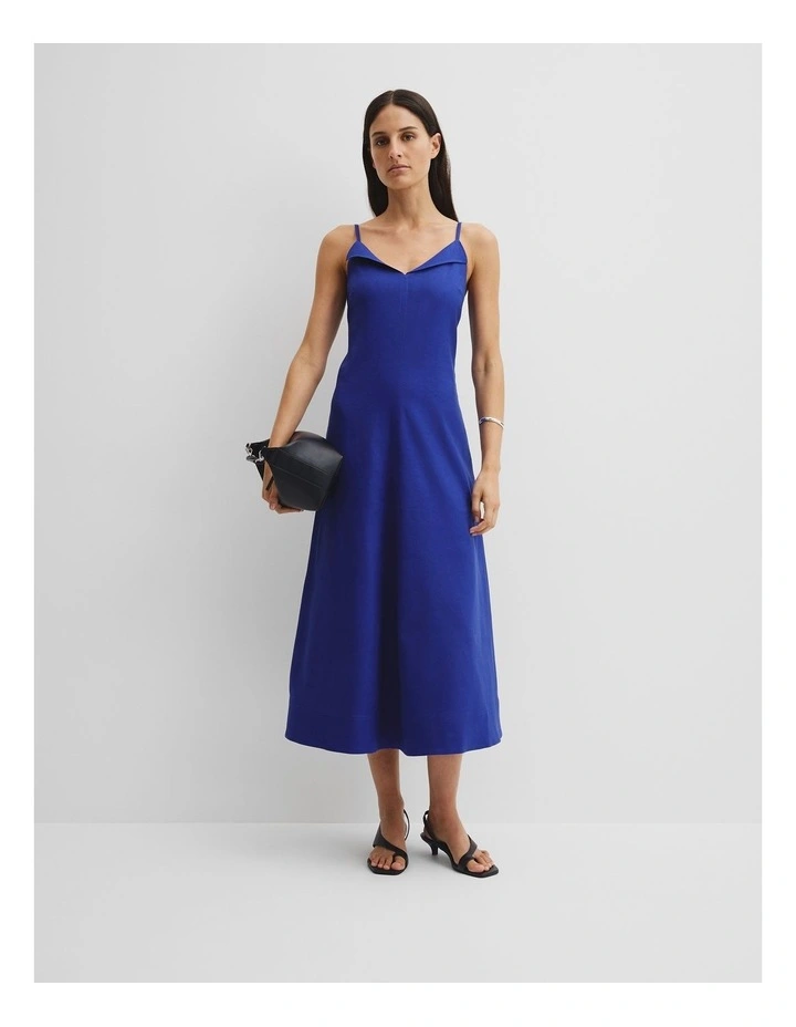Stretch Slip Dress in Ultra Blue image 1
