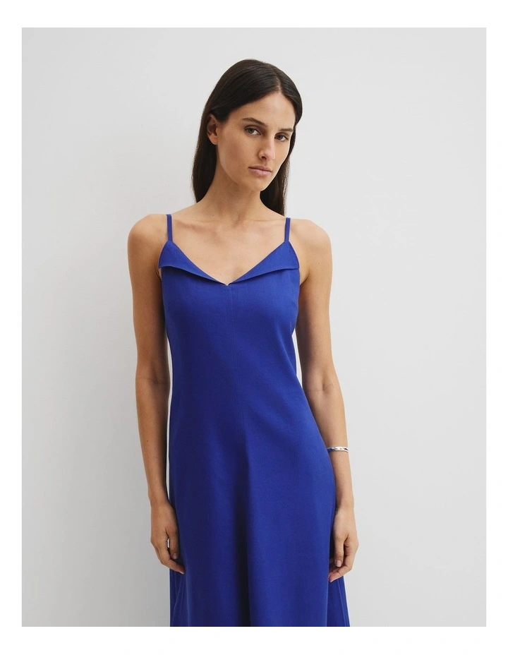 Stretch Slip Dress in Ultra Blue image 3