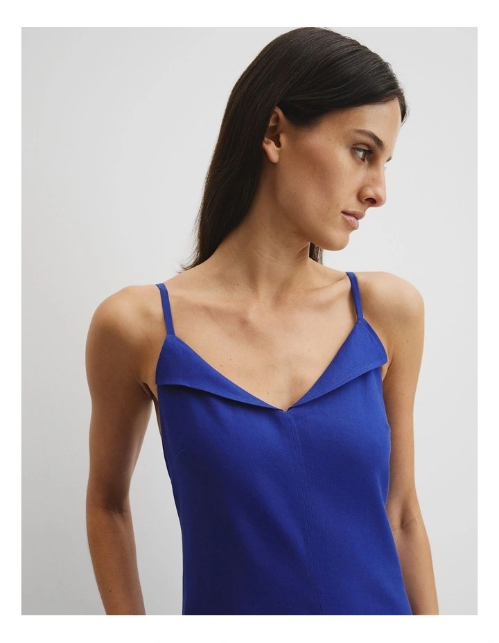 Stretch Slip Dress in Ultra Blue image 4