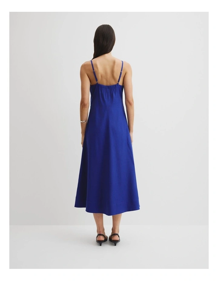 Stretch Slip Dress in Ultra Blue image 5
