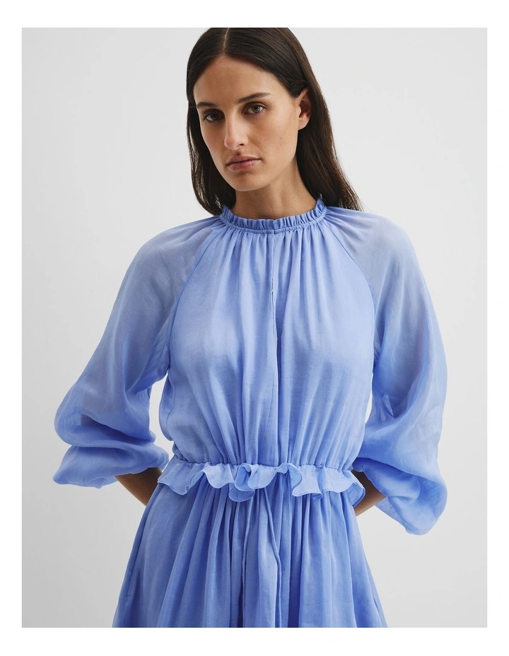 Drop Waist Mini Dress in Cornflower image 3