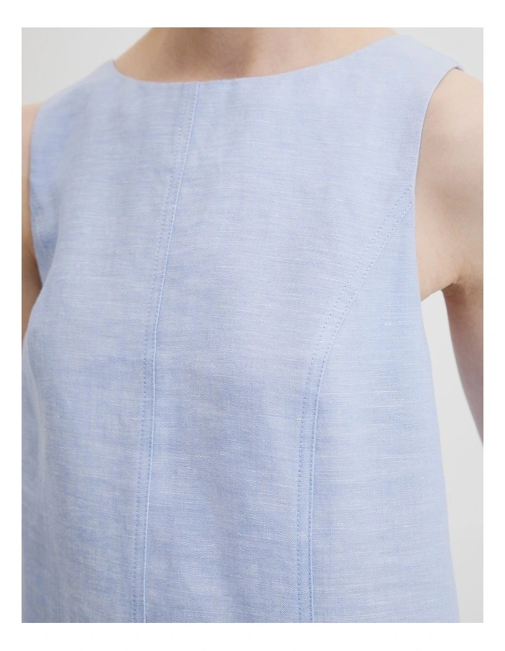 Mini Shift Dress in Cornflower image 3