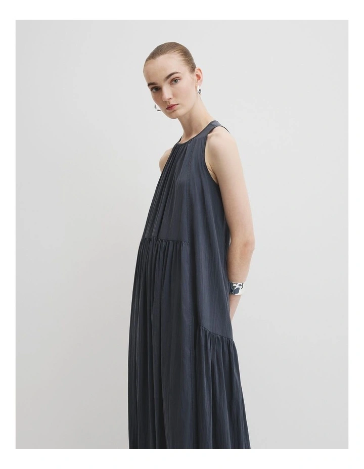 Trapeze Maxi Dress in Navy image 2