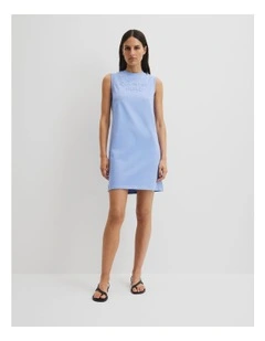 Australian Cotton Cr Tank Dress in Cornflower