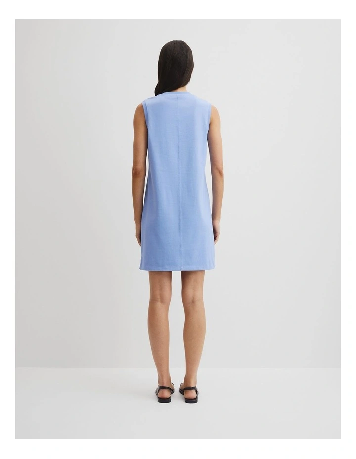 Australian Cotton Cr Tank Dress in Cornflower image 4