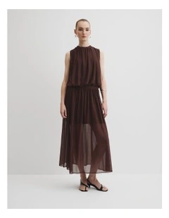 Gauze Knit Top in Espresso