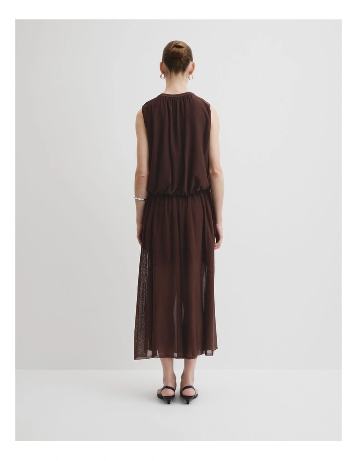 Gauze Knit Top in Espresso image 5