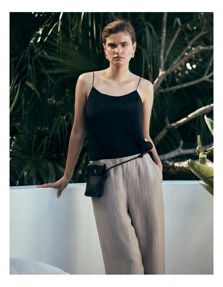 Silk Cami in Black image 2