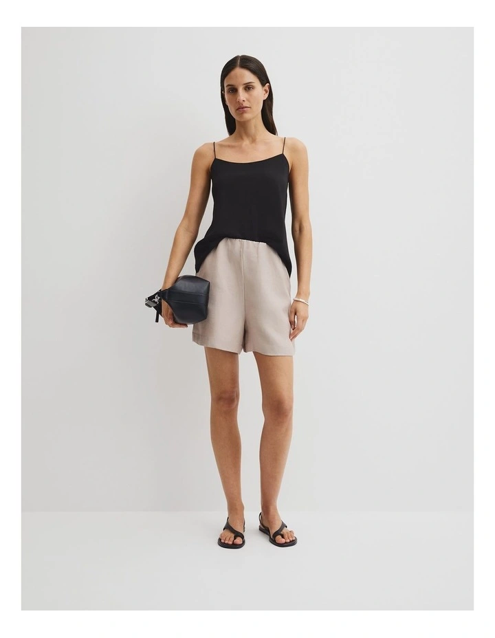 Gathered Short in Tapioca image 1