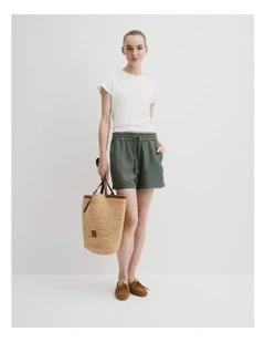 Panelled Short in Pine