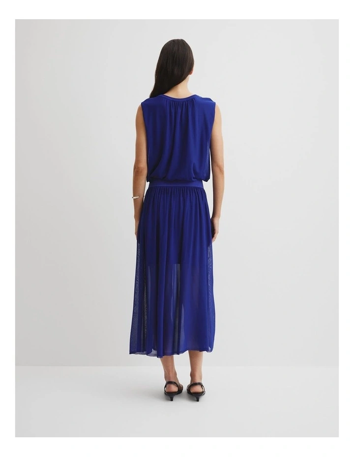 Gauze Knit Skirt in Ultra Blue image 4