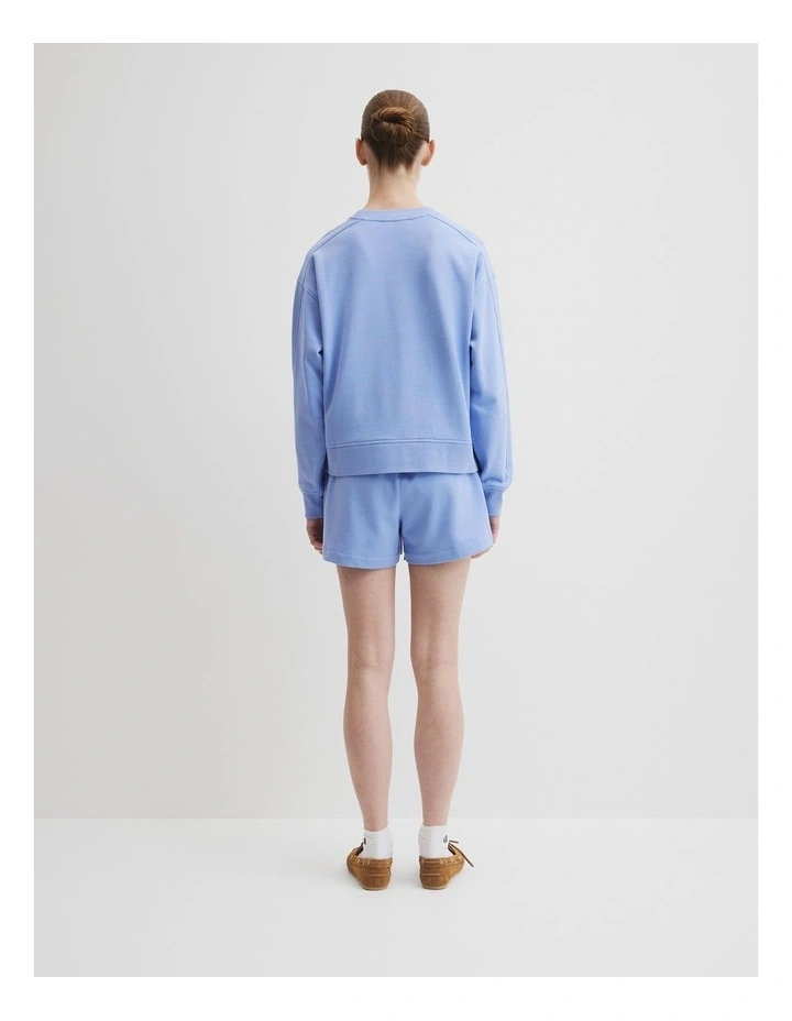 Australian Cotton Cr Sweat in Cornflower image 4