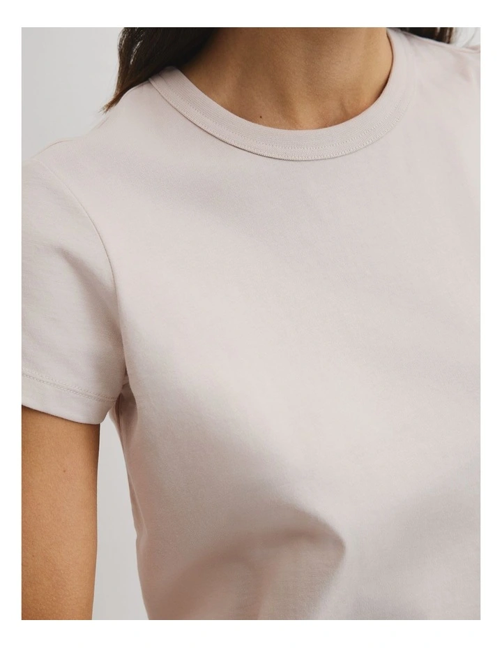 Australian Cotton Baby T-shirt in Crema image 3