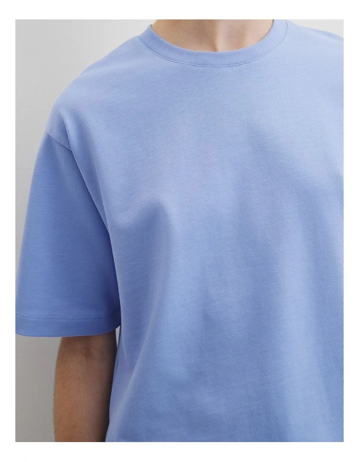 Australian Cotton Boxy T-shirt in Cornflower image 2