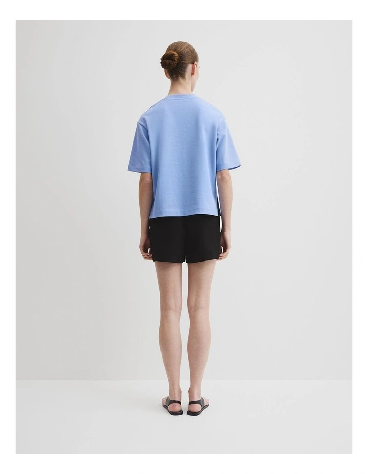 Australian Cotton Boxy T-shirt in Cornflower image 4