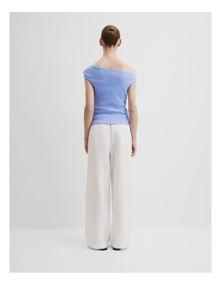 Twist Shoulder Top in Cornflower image 4