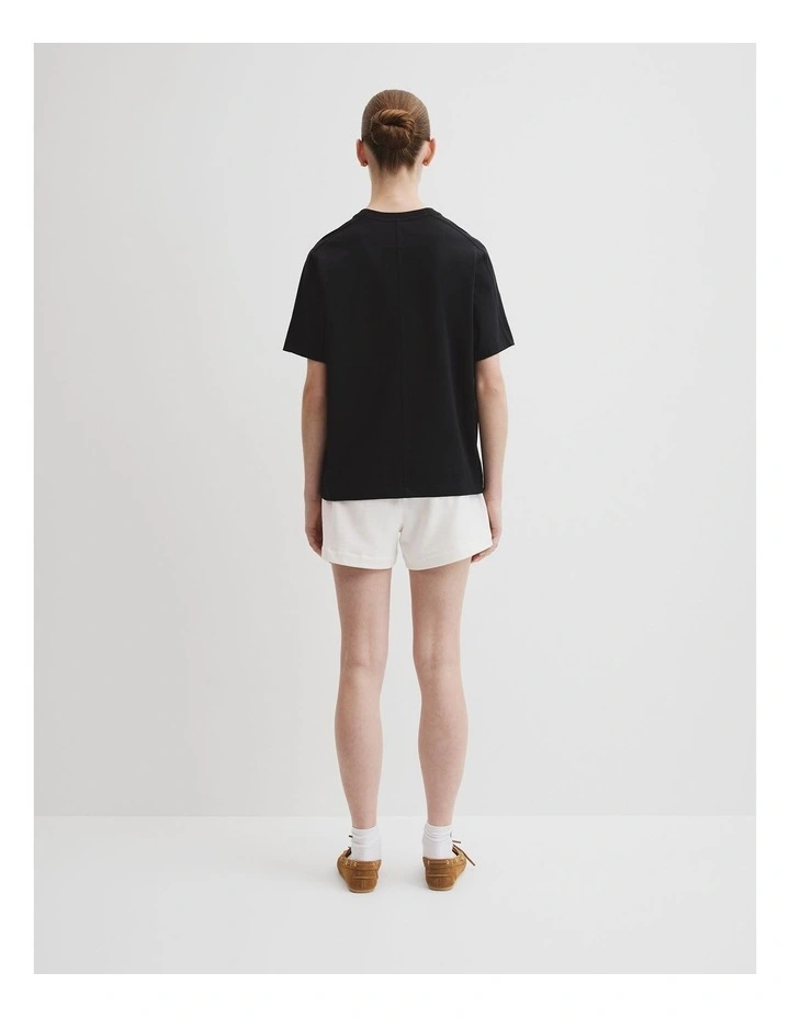 Australian Cotton Cr T-shirt in Black image 4