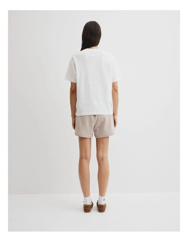 Australian Cotton Cr T-shirt in White image 4