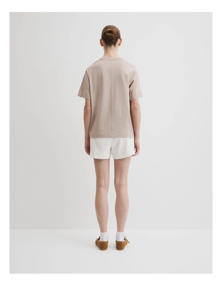 Australian Cotton Cr T-shirt in Tapioca image 4