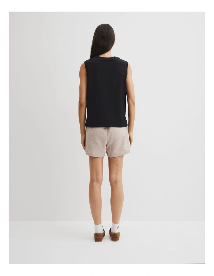 Australian Cotton Cr Tank in Black image 4