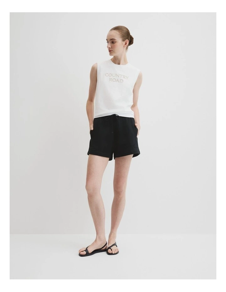 Australian Cotton Cr Tank in White image 3