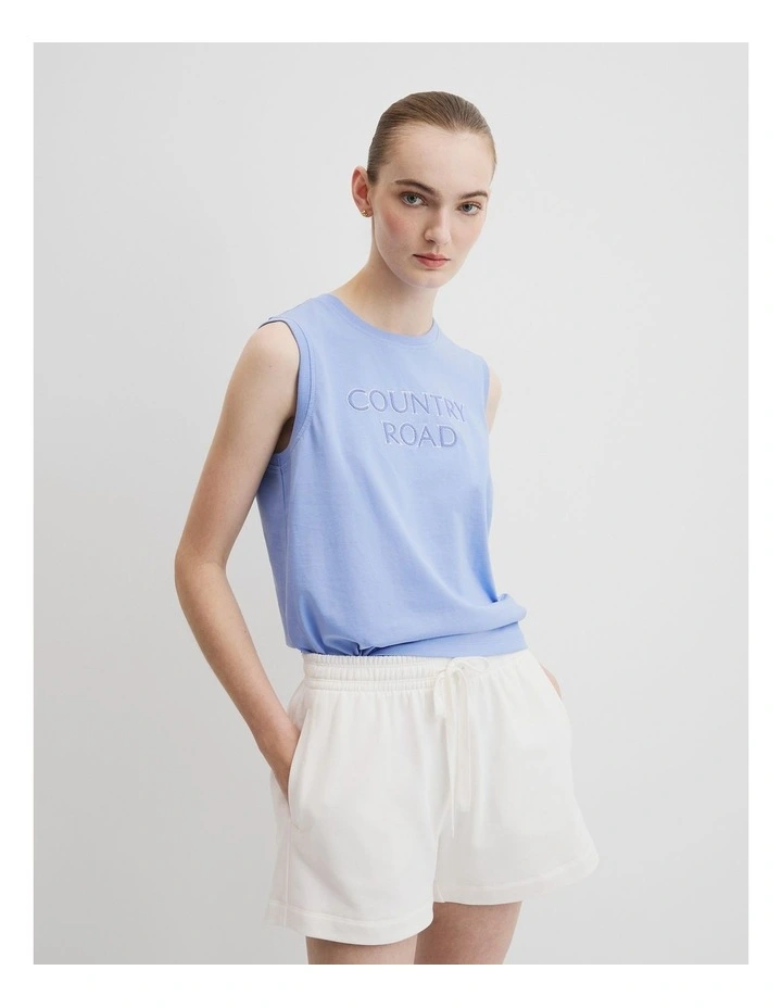Australian Cotton Cr Tank in Cornflower image 1
