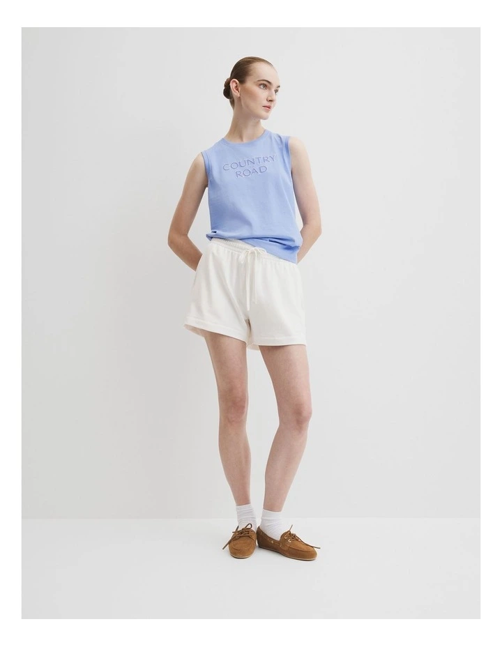 Australian Cotton Cr Tank in Cornflower image 3