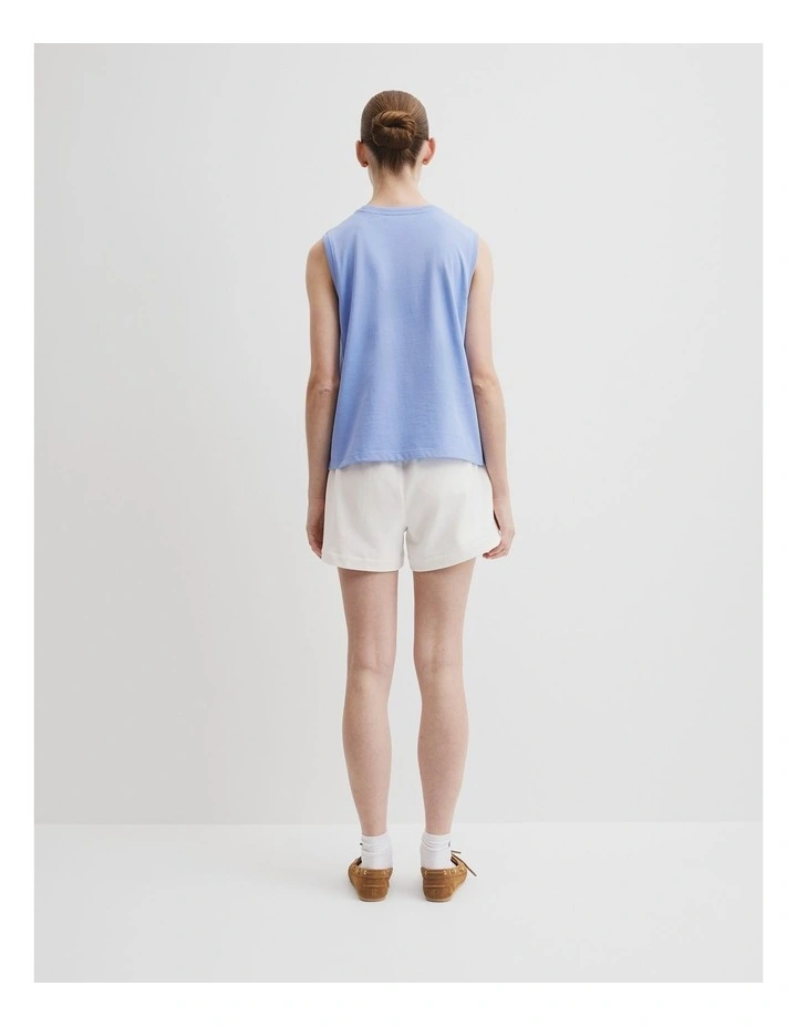 Australian Cotton Cr Tank in Cornflower image 4