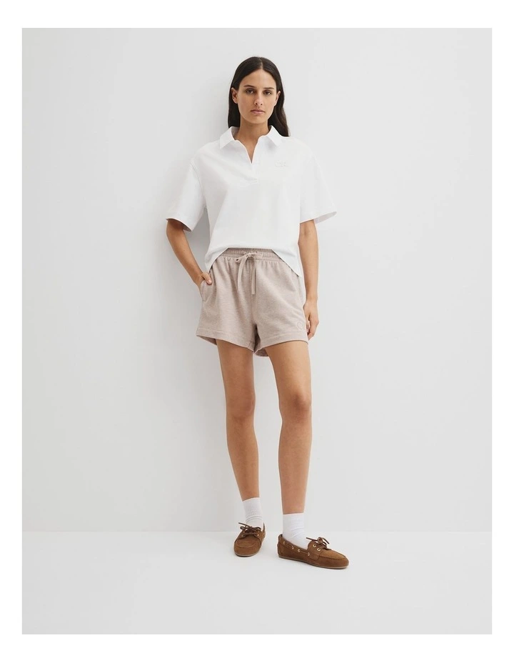 Australian Cotton Cr Rugby Top in White image 1