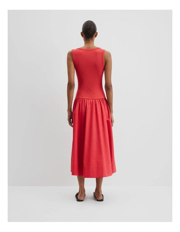 Spliced Tank Dress in Cayenne image 4