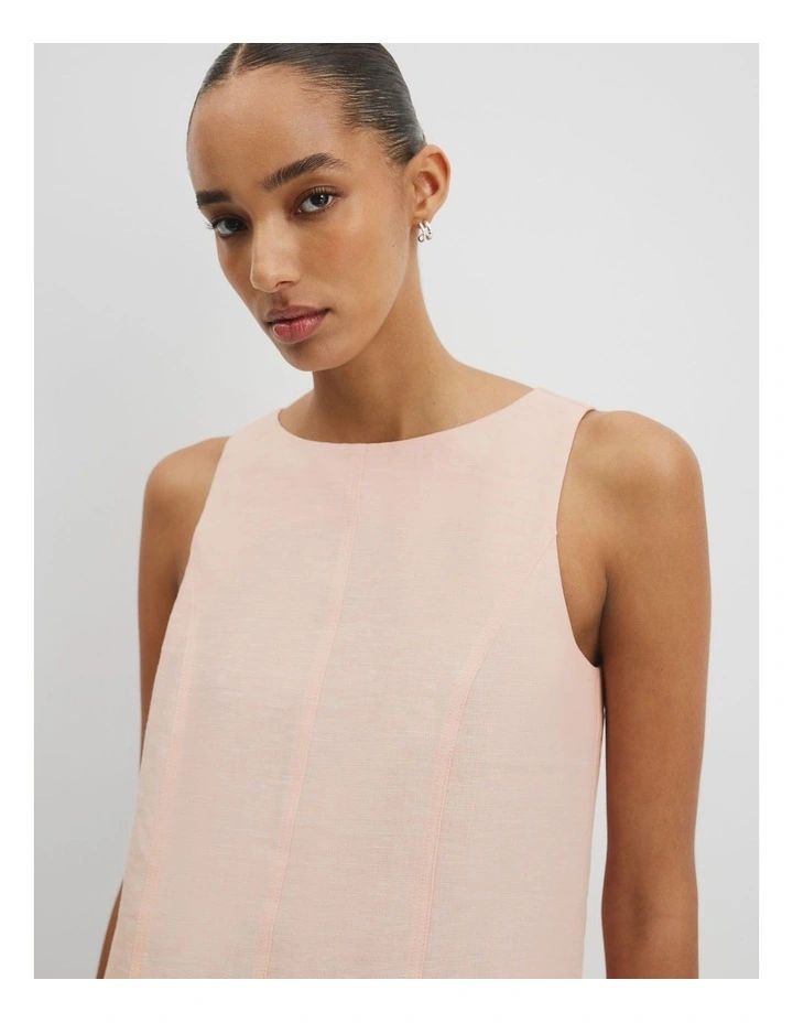 Mini Shift Dress in Guava Tint image 2