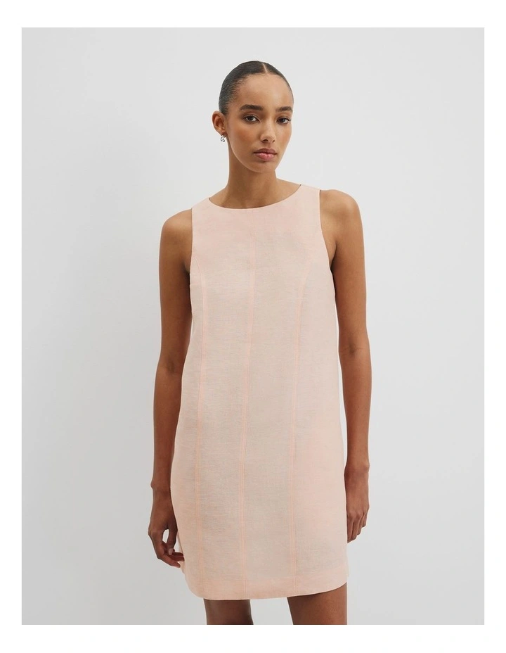 Mini Shift Dress in Guava Tint image 3