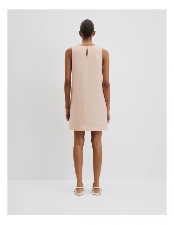 Mini Shift Dress in Guava Tint image 4
