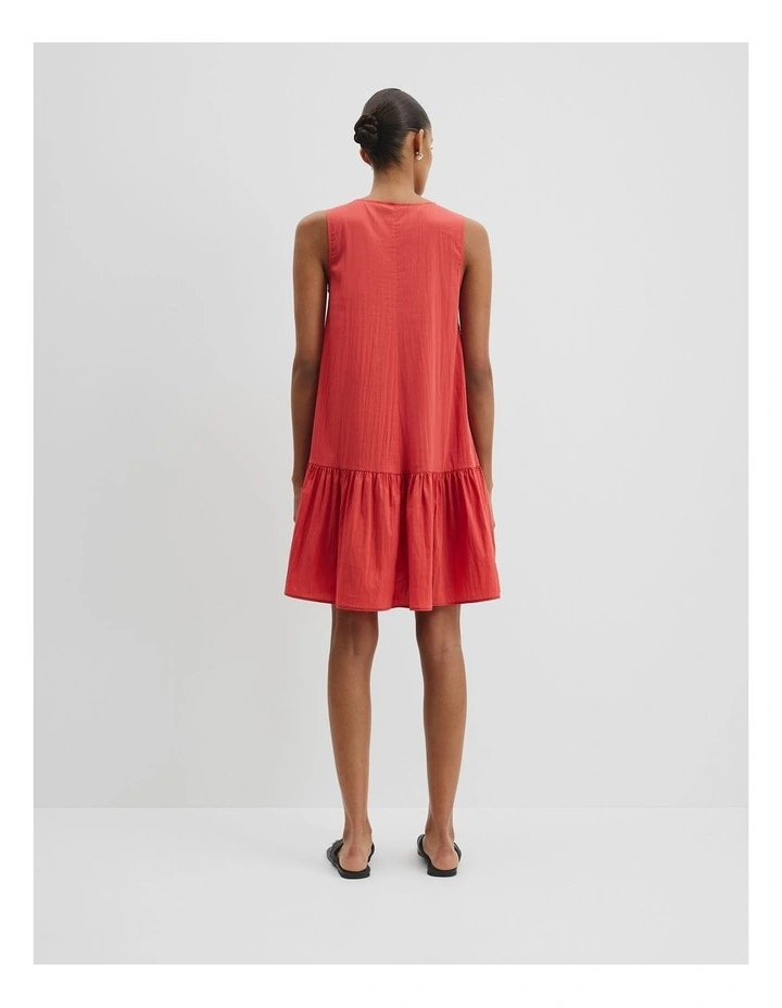 Trapeze Mini Dress in Cayenne image 4