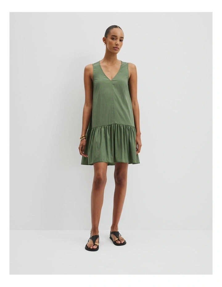 Trapeze Mini Dress in Fern image 1