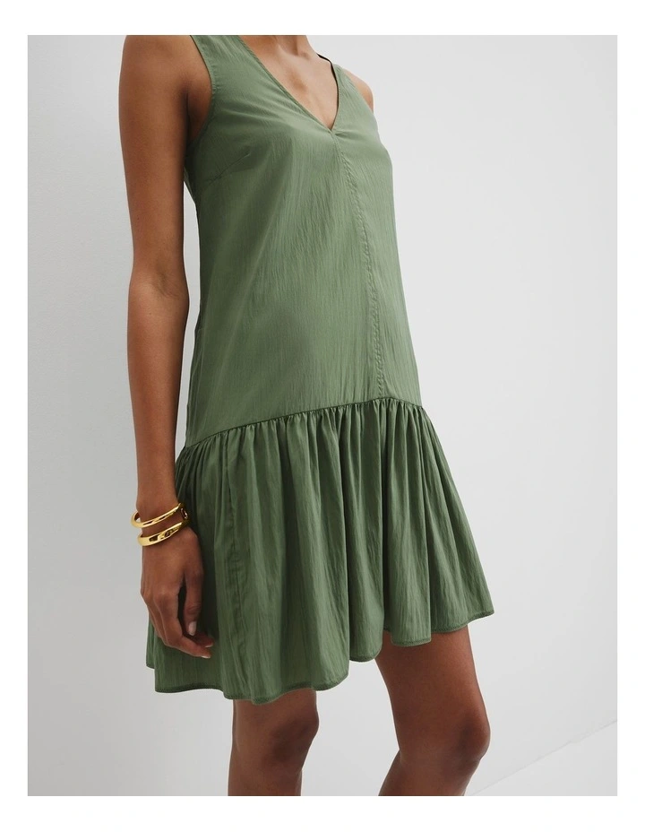 Trapeze Mini Dress in Fern image 2