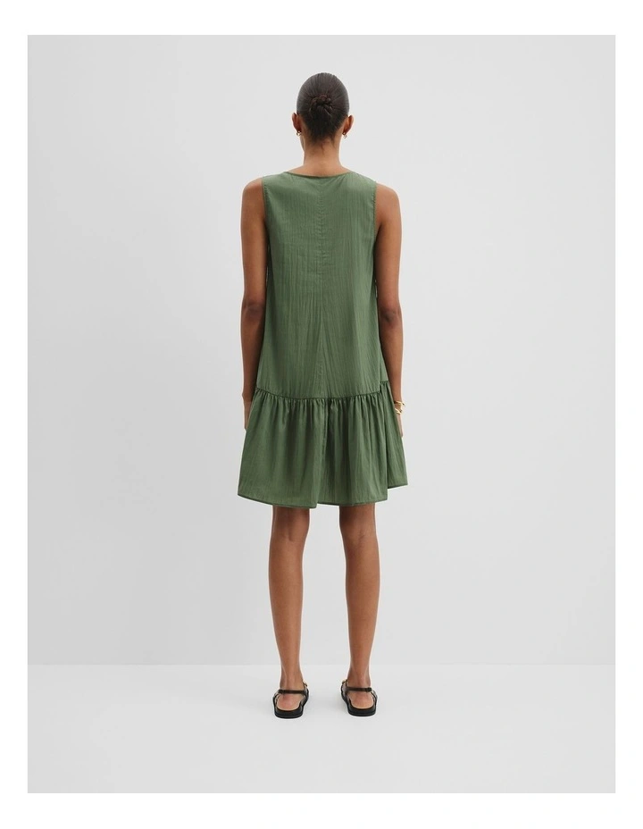 Trapeze Mini Dress in Fern image 4