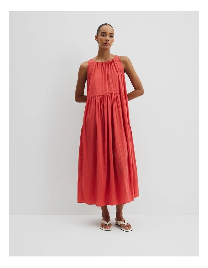 Trapeze Maxi Dress in Cayenne image 1