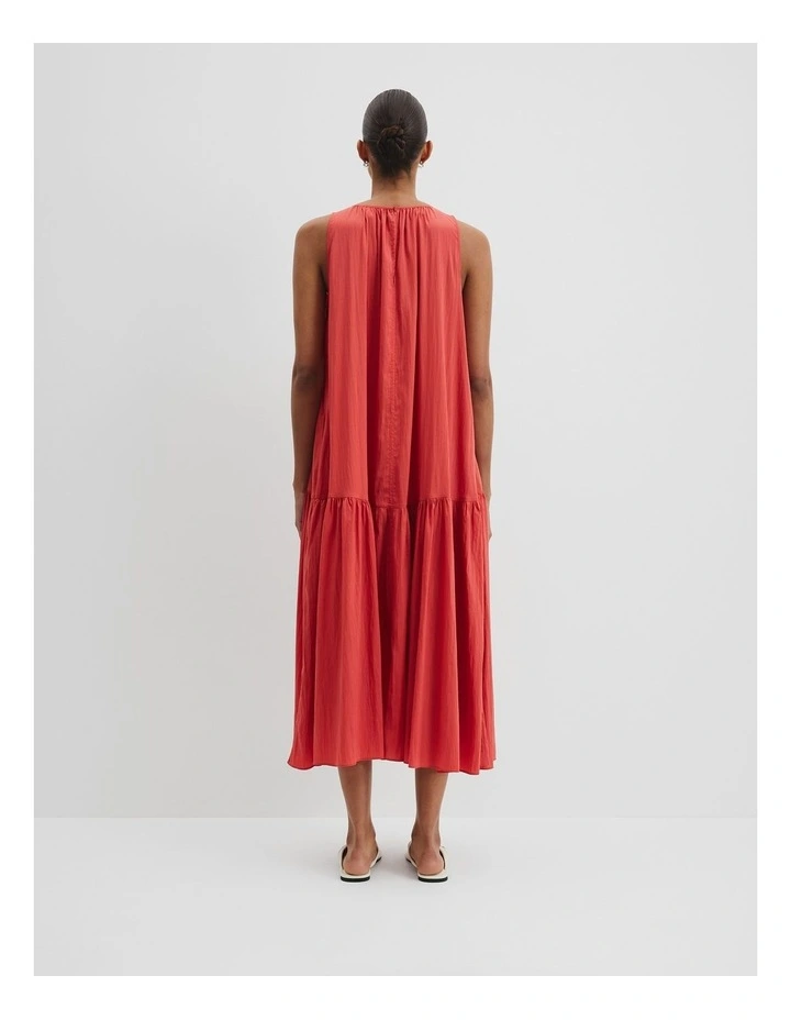 Trapeze Maxi Dress in Cayenne image 4