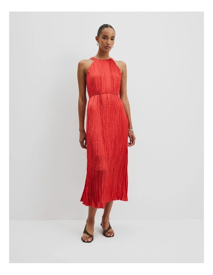 Crinkle Maxi Dress in Cayenne image 1