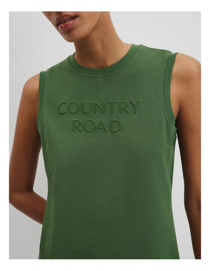 Australian Cotton Dress in Fern image 2