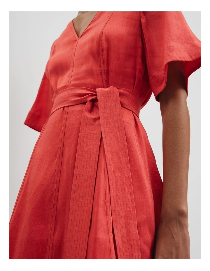 Panelled Mini Dress in Cayenne image 2