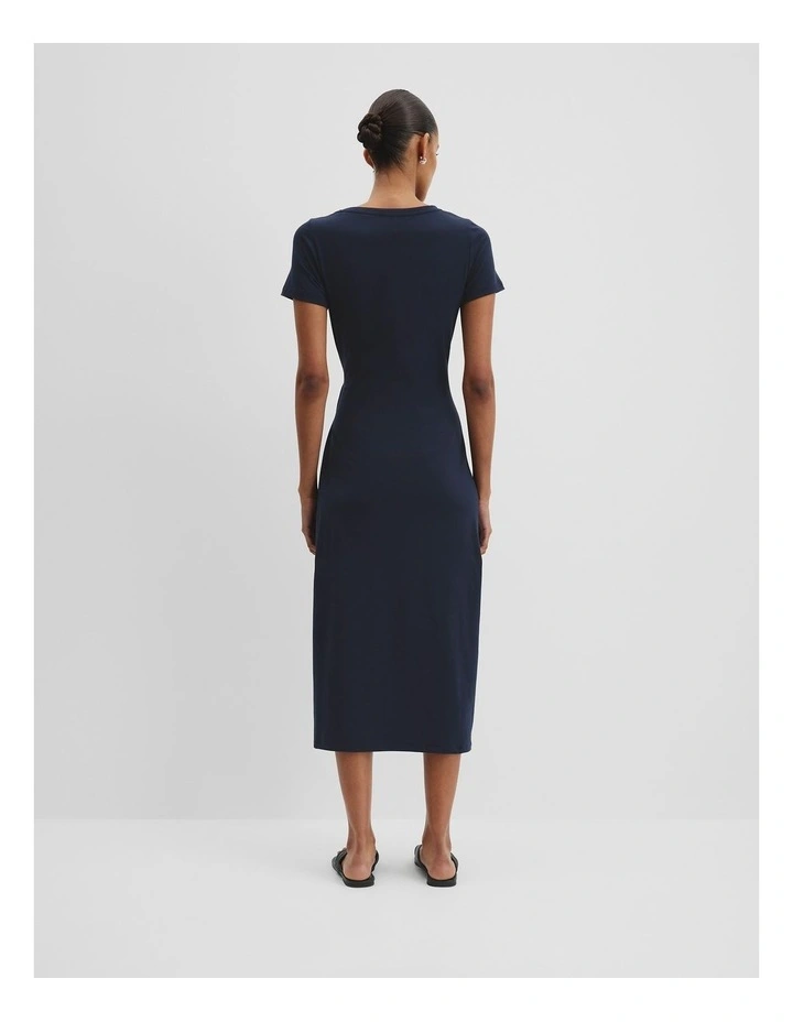Tie Side Dress in Navy image 5