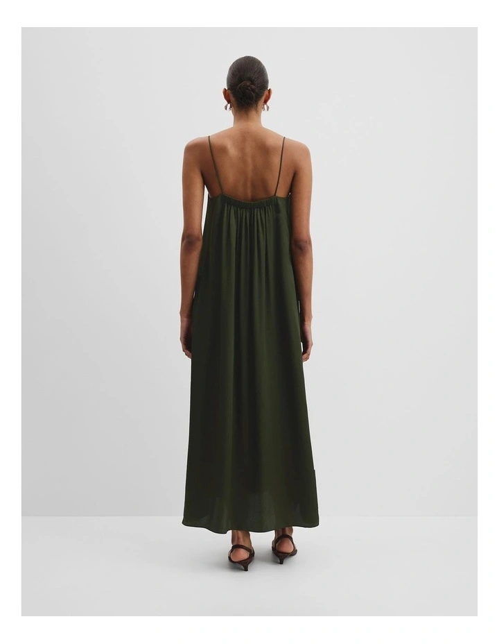 Maxi Dress in Dark Fern image 4