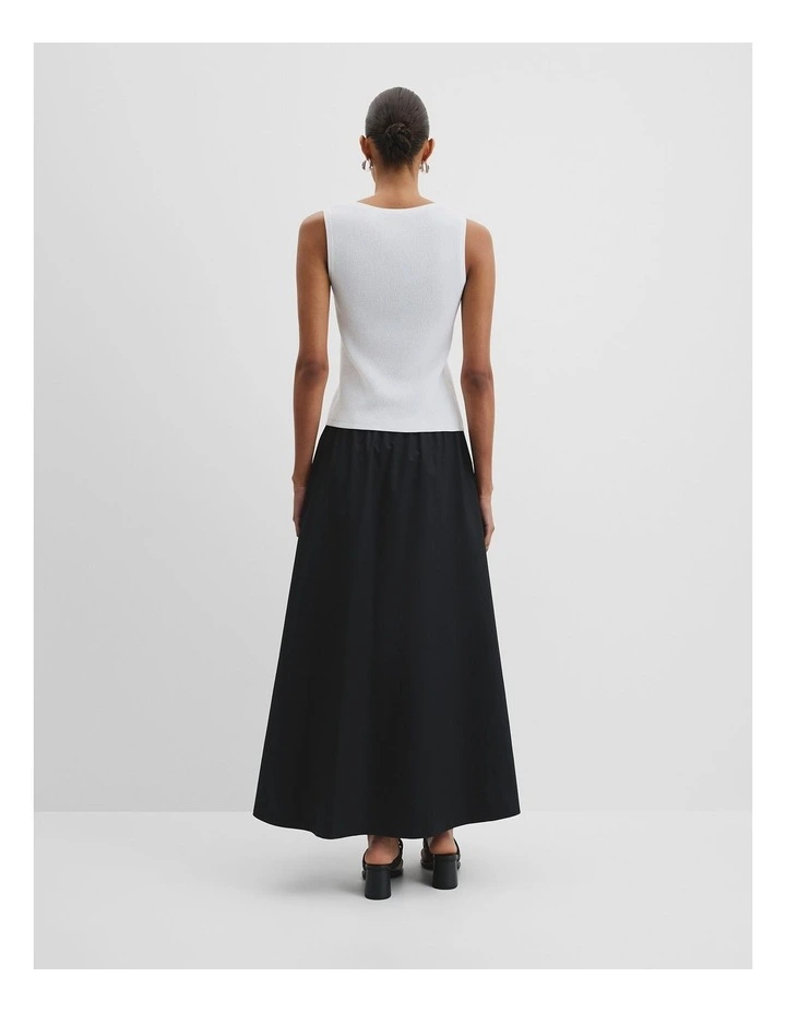 Waffle Crew Knit Tank in Antique White image 4