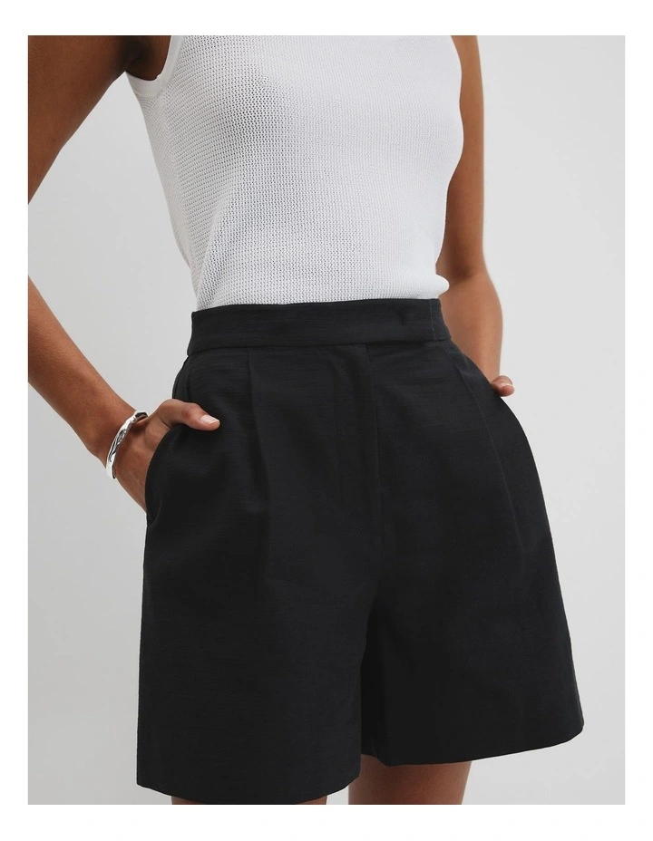 Tailored Shorts in Black image 2