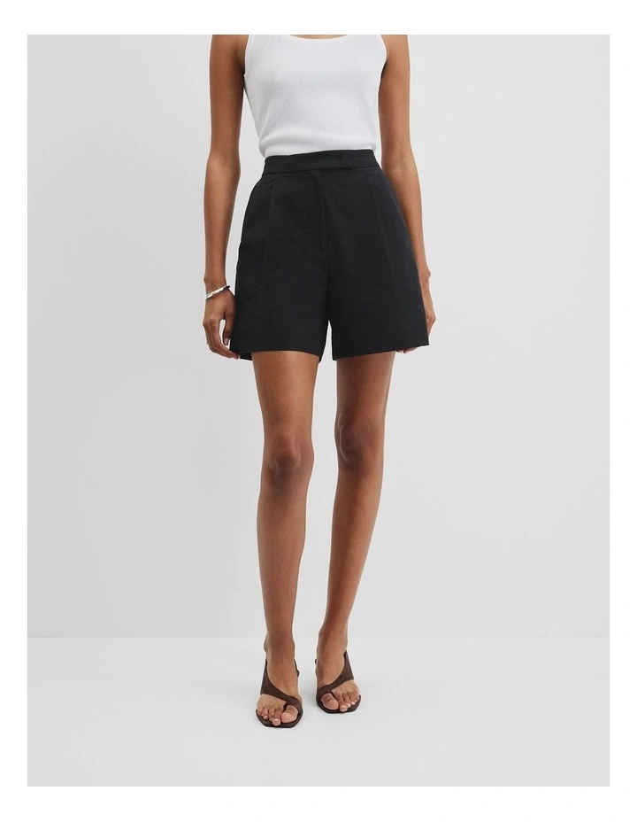 Tailored Shorts in Black image 3
