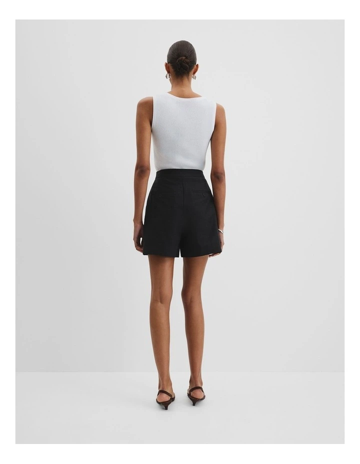 Tailored Shorts in Black image 4